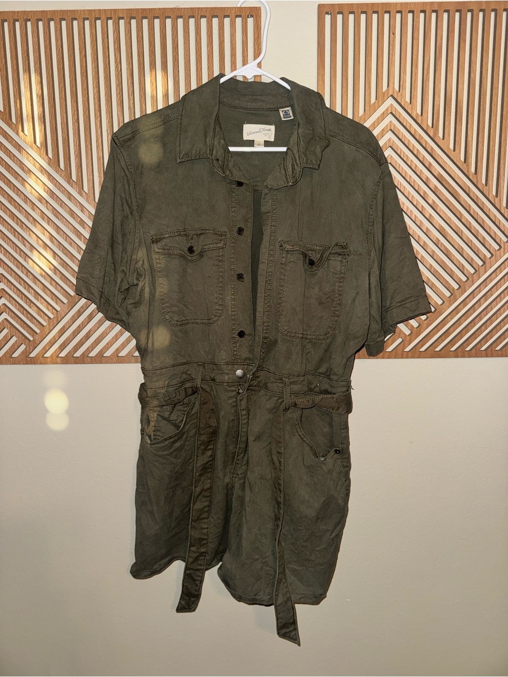 Universal Thread Olive Green Utility Romper